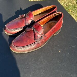 Church's Red Leather Loafers